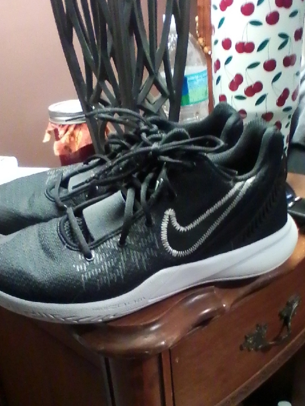 Nike Black and White Zoom Low-Top Training Shoes